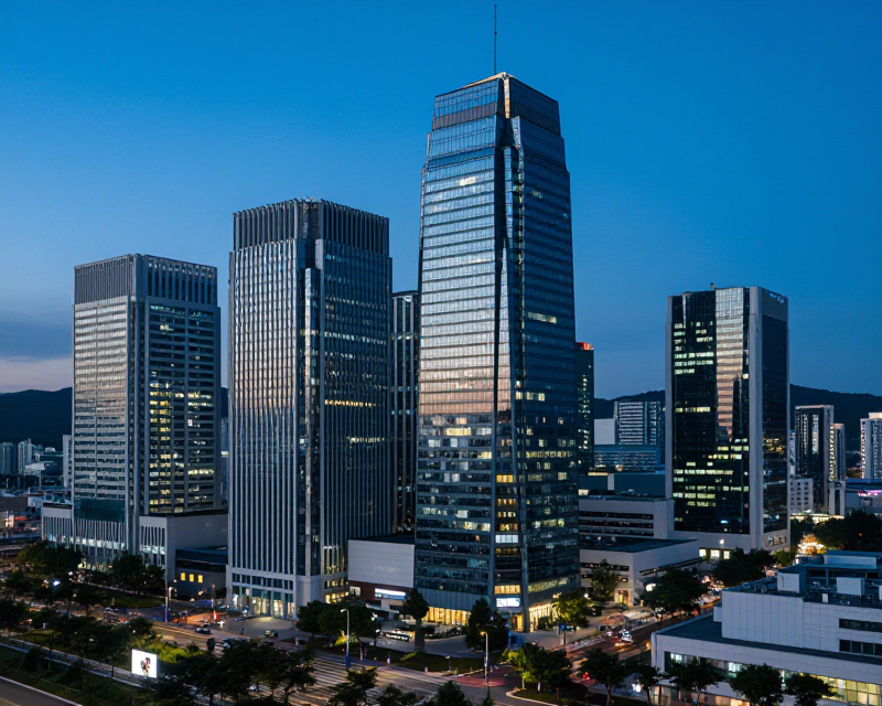 Daejeon Cityscape at Blue Hour