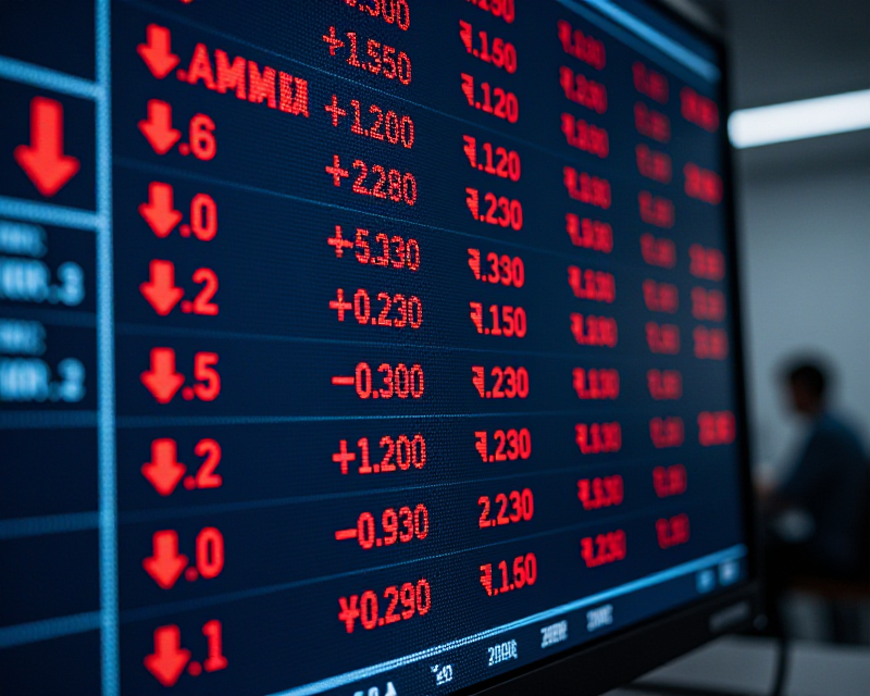 Financial Market Decline Concept