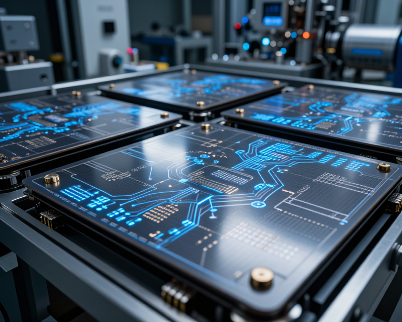 High-tech semiconductor partnership concept