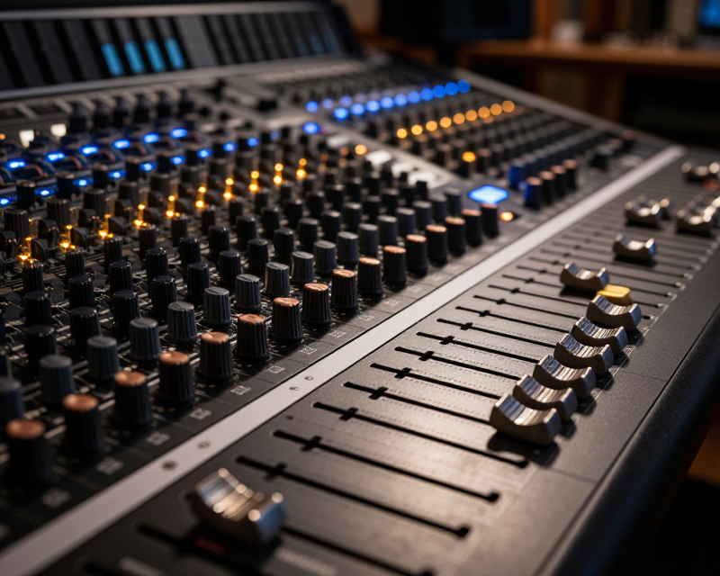 Cinematic Music Production Scene